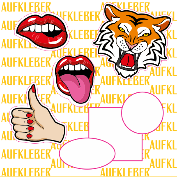 Standardaufkleber Bogengröße 70x100cm